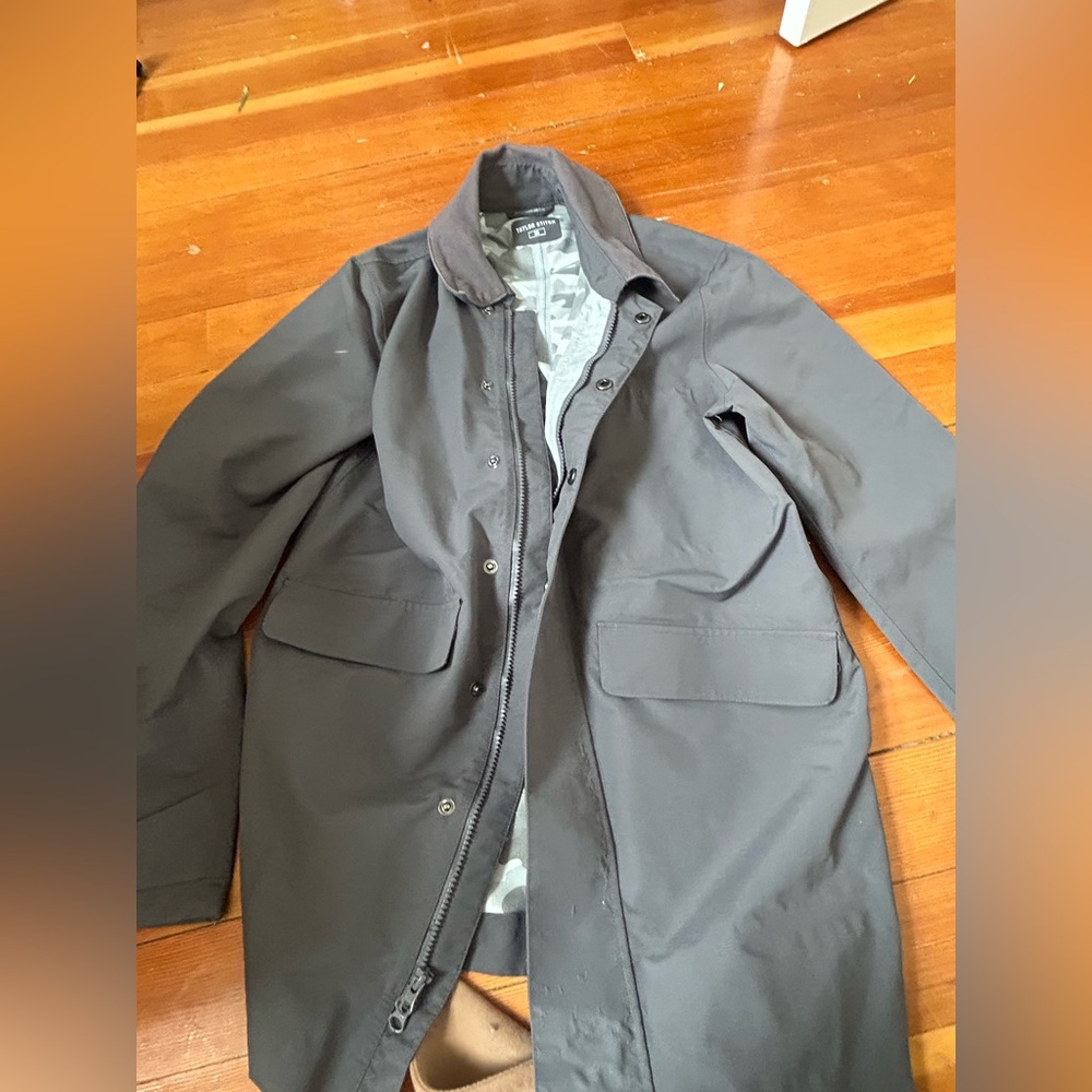 Taylor Stitch Primrose Jacket Charcoal Waterproof Coat Size 38